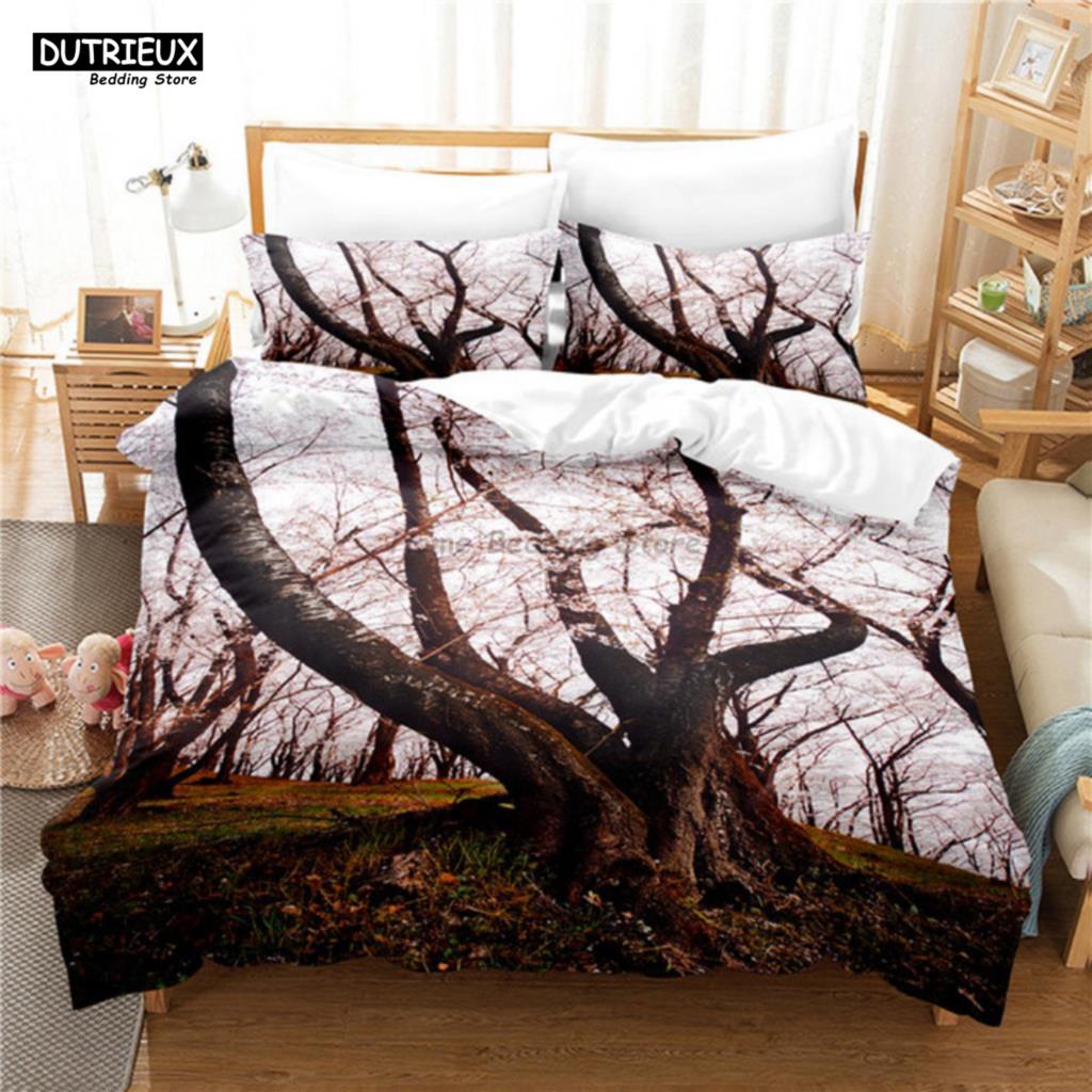 Comforter Branch Flowers Bedding Set 3D Digital Printing For Women Girls Single Queen Full Size Fashion Design