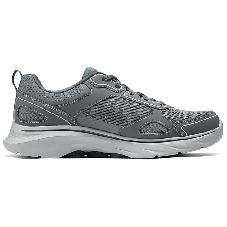 Skechers Go Walk 7 Comfortable Versatile Breathable Low-Top Casual Shoes Men Sneakers Gray 216640-GRY