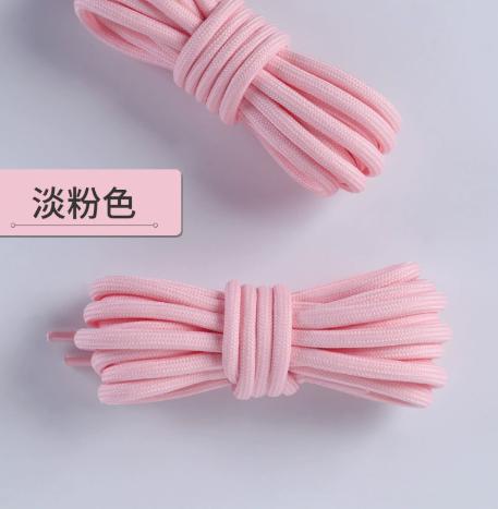 Thick Round Shoelaces for Hiking and Basketball Shoes - Black and Multicolor Options