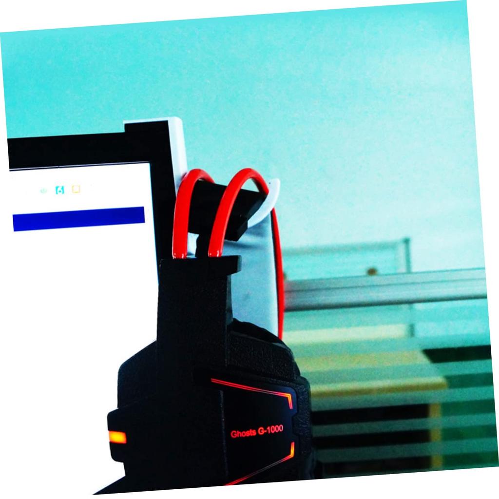 NUOLUX Headphone Hooks, Headphone Stand, Set of 2, Lightweight, Sturdy, Easy to Attach, Desk-Mountable Headset, Metal Stand, Desktop, Wall Mount