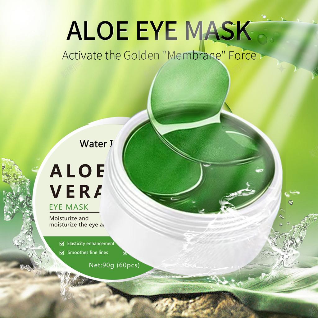 60 pezzi Maschera per gli occhi al collagene di aloe vera anti-occhiaie borse occhi idratante antirughe cerotti per gli occhi prodotti per la cura della pelle degli occhi