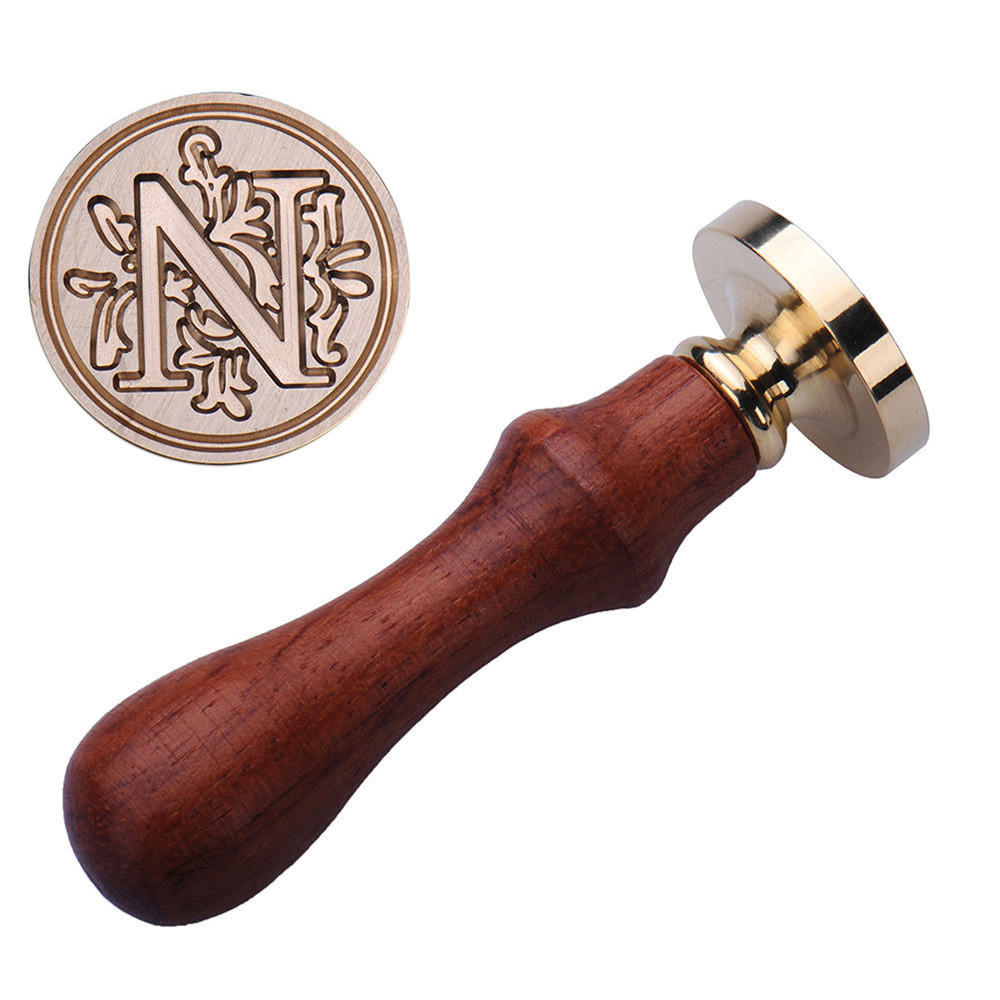 Retro Classic Alphabet Initial Sealing Wax Seal  Invitations Letter 