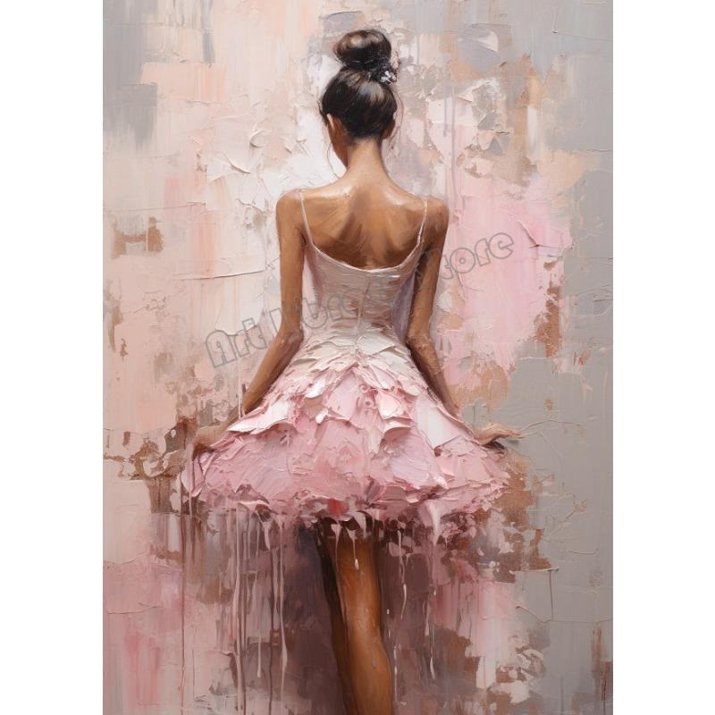 

Абстрактное Граффити Балерина Красивая Девушка Балетная Танцовщица Розовые Пуанты Художественный Постер Холст Картина Настенные Картины Домашний Декор Подарок 21cm×30cm NoFrame