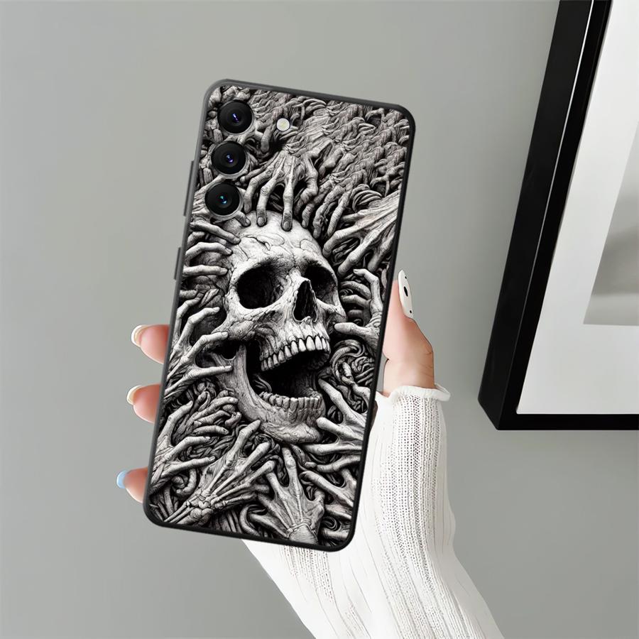 Skelett Hülle für Samsung Galaxy A73 A51 A53 A17 A52 A36 A55 A06 A05 A25 A16 A23 A57 A15 A37 Handyhülle A70 A41 A13 A50 A12