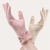 Full Finger  Gloves Thickened Winter Mittens Fashion Women Suede Gloves  Girl