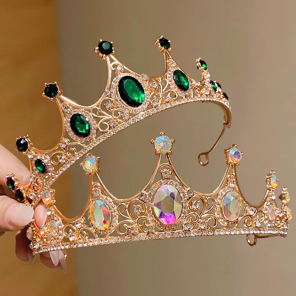 Multi- Premium Crown 1 Piece Set for Cute Girls Birthday Gift Party Show Essential Stylish Accessory