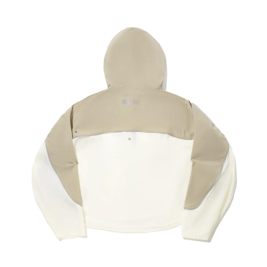 Li Ning Color Block Zipper Hooded Versatile Loose Windbreaker Women Outerwear AFDVF52-2
