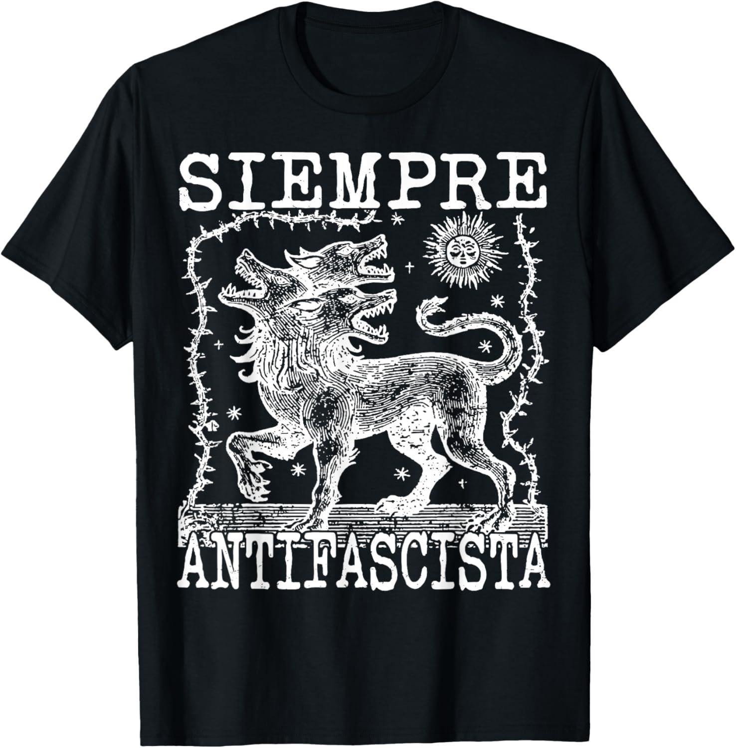 Siempre Antifascista Vintage Activist Unisex T-shirt XXL