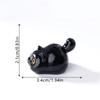 5Pcs/Bag Cute Little Black Cat Doll Car Ornaments Micro Landscape Ornaments Desktop Home Decoration Dollhouse Toy Accessory Gift