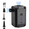 Portable Air Pump Cordless Electric Air Compressor Inflation and Deflation Pump with 3 Nozzles and Battery Indicator