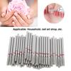50pcs Flat Head Flat Head Nail Drill Bits Dead Skin Removal Nail Sanding Heads  Salon Use