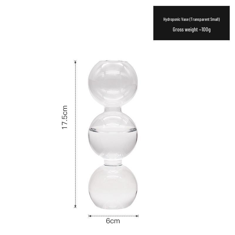 Weixun Korean Bubble Glass Vase - Spherical Hydroponic Flower Decoration Prop