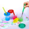 Paint Brushes Set Paint Brushes Round and Flat Paint Brushes for Acrylic Paint Washable Paint DIY Graffiti Paintbrush