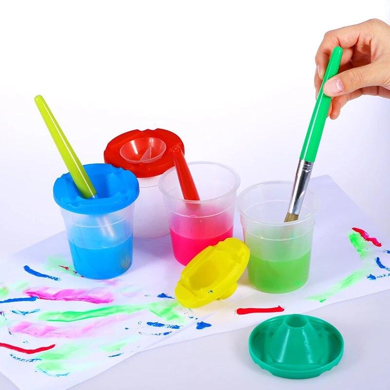 Paint Brushes Set Paint Brushes Round and Flat Paint Brushes for Acrylic Paint Washable Paint DIY Graffiti Paintbrush
