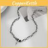 Jewelry Forest Black Necklace With Titanium Chain For Couples Female Decoration