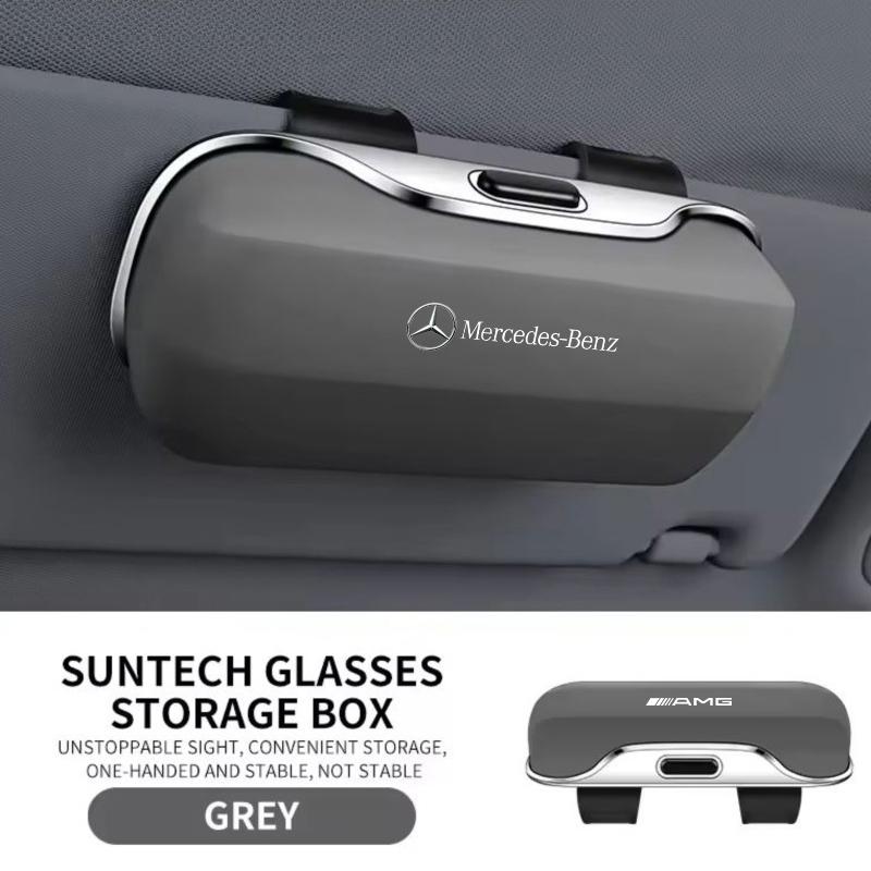 WAM3 Car Visor Sunglasses Glasses Case Glasses Holder Clip Box For Mercedes Benz AMG W203 W205 W206 W211 W220 W212 W201 W210 E300