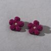 Fashion Style Fresh Flower Fashion Temperament S925 Silver Needle Stud Earrings Niche Design High-End Earrings
