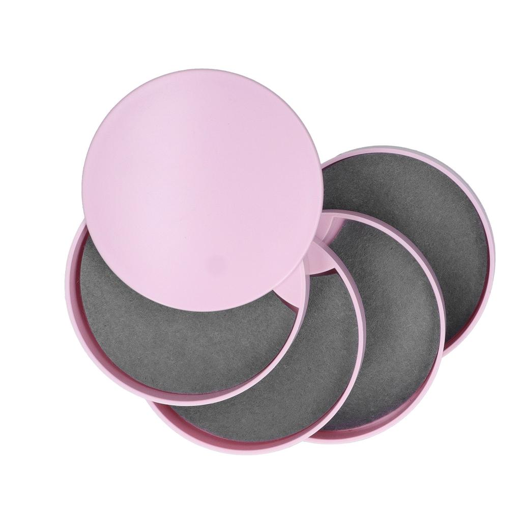 Mehrschichtige Schmuckschatulle Staubdichter Drehbarer Aufbewahrungsbehälter Organizer für Ornamente(Rosa 4-lagig)