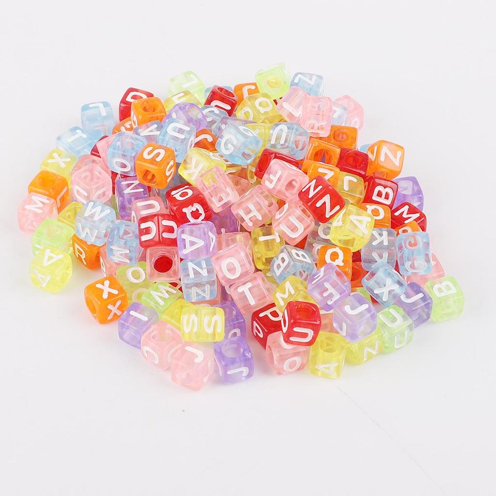 DIY Kids' Educational Alphabet & Number Beads - Acrylic Jewelry Making Kit