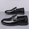 Men Leather Casual Shoes Men Spring Loafers Slip On Business Leather Shoes Classic Moccasins Breathable Shoes All-match Flats
