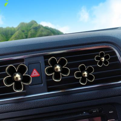 4 Pièces Clips Parfum Bouche d'Aération Voiture Fleur Diffuseur Désodorisant Conditionnement Aromathérapie Clip Parfum Décoration Intérieure Voiture