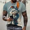 Men's T-shirt 3D Animal Printed Streetwear Short-Sleeved Harajuku Casual Loose Tee Pullover Y2k Tee Tops Clothing Shirt