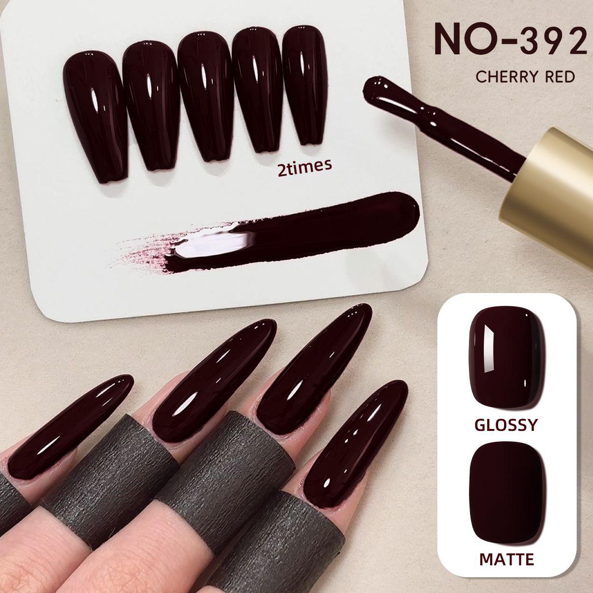 Ancora Cherry Wine Red Gel Nail Polish - Popular Autumn/Winter 2026 for Salons