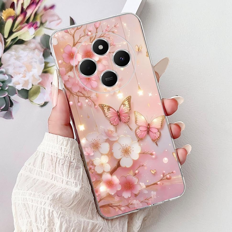 For Xiaomi Redmi 14C Casing Fashion Heart Cat Cover 6.88" Soft TPU Phone Protective Shell For Xiaomi Redmi 14R 14C Cases Coque