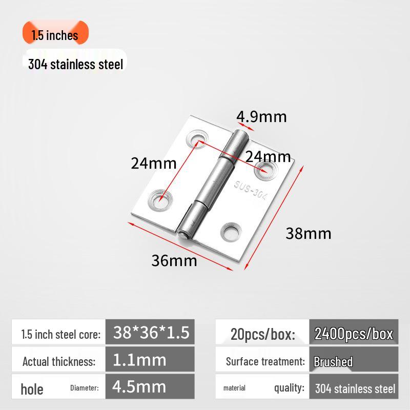 Tiché panty pro skříně a okna z nerezové oceli 304 - Velikosti: 1'', 1,5'', 2'', 3'', 4''