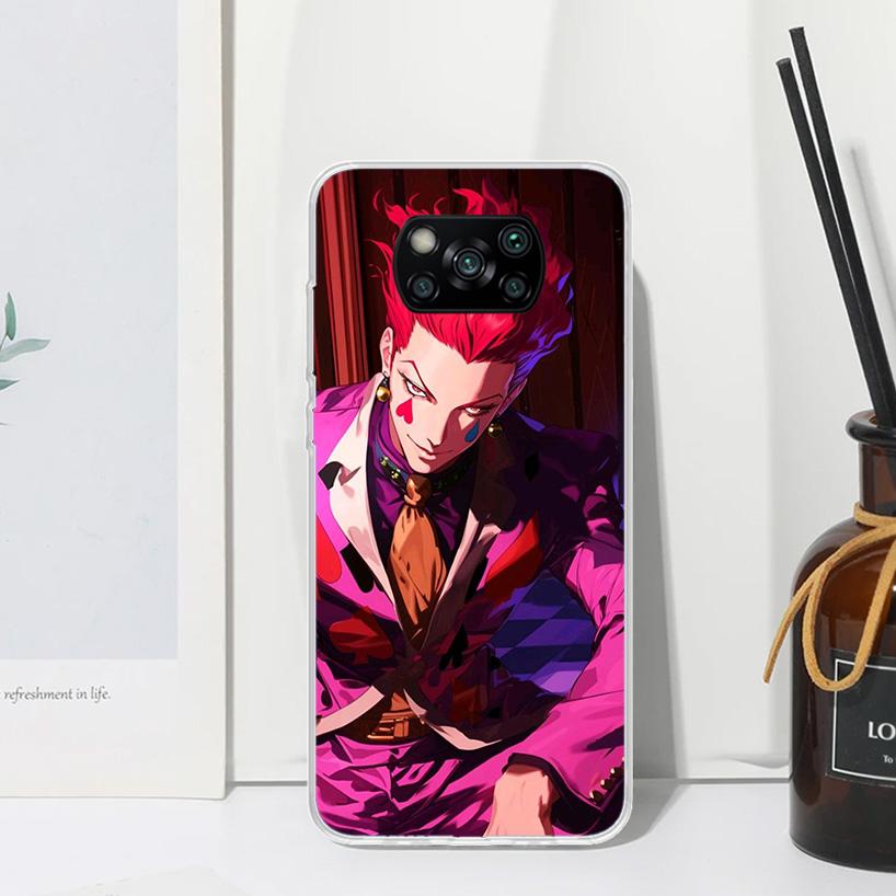 

Huner X-Hunters Hisoka Phone Case For Xiaomi Poco X7 X6 X5 M7 M8 Pro F7 Ultra Redmi 15C 15 13C 13 12C 12 10 10C 10A Art Fundas P Redmi 15 5G