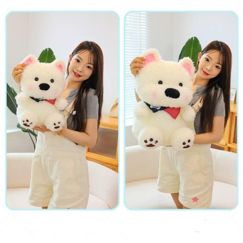 Adorable West Highland Terrier Plush Toy Soft Dog Stuffed Animal Perfect Birthday Gift