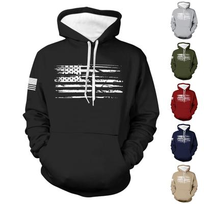 Halloween Men's Vintage Long Sleeve Hoodie Printed Hooded Sweatshirt Top