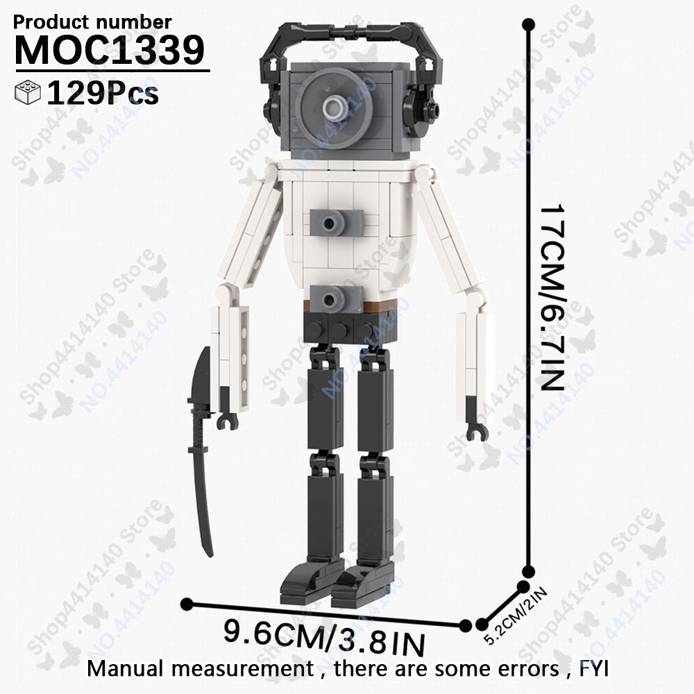 MOOXI Animeserie Skibidi Toalett Figurer Monitorfolk Lydmann Byggeklosser Modell MOC Kloss DIY Montessori Leke Barnegaver