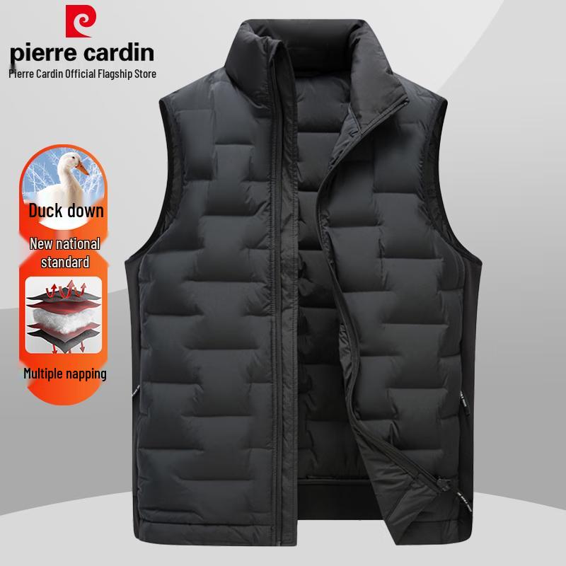 Pánská lehká péřová vesta Pierre Cardin se stojáčkem