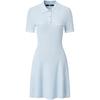 French Style Light Luxury High-End Solid Color Polo Collar Short Sleeve Dress Women Dresses M22L1343
