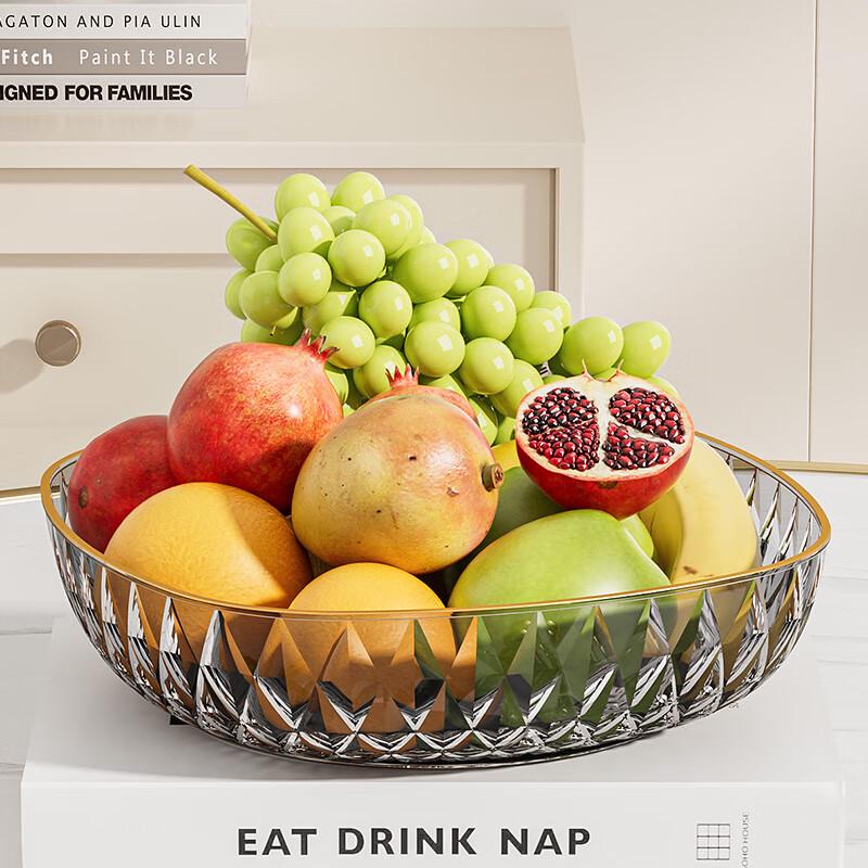 Zhaoran Round White Gold Edge Fruit Plate