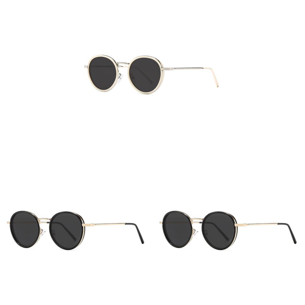 Fashion Womens Round Frame Sunglasses Protection For Outdoor Travel