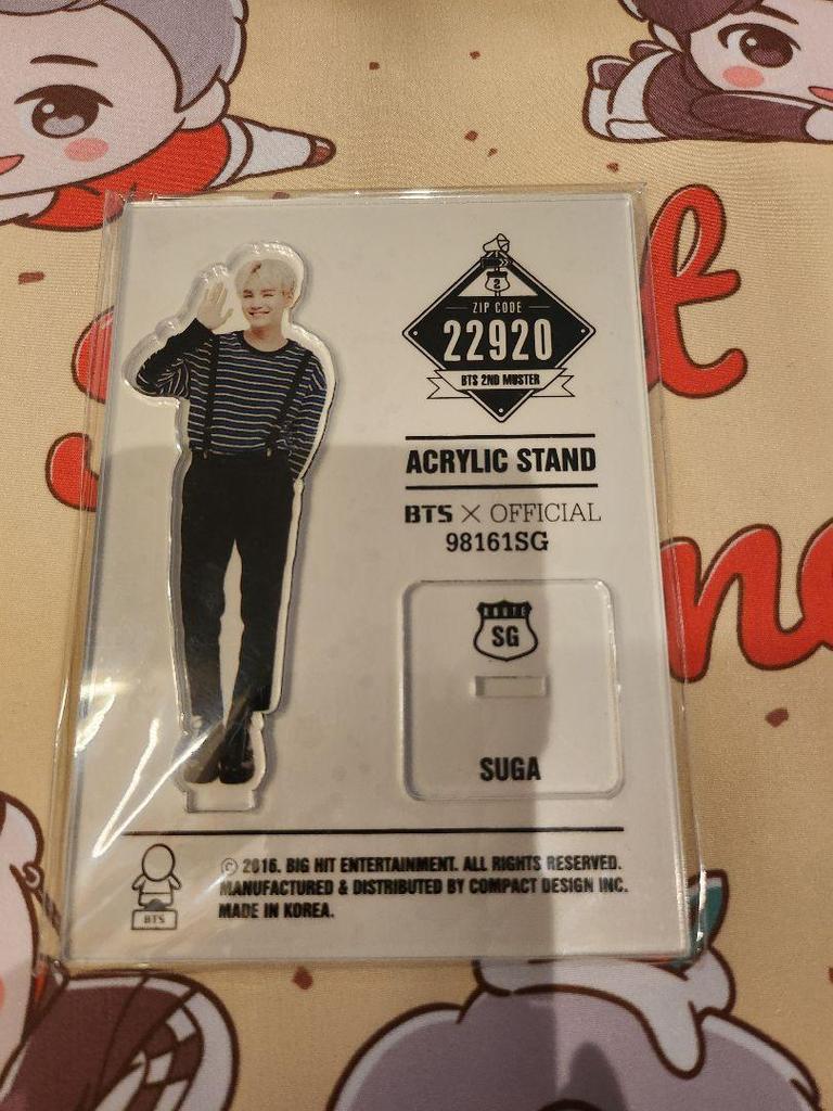 [USED] BTS SUGA Yoongi Acrylic Stand 22920 2nd Muster