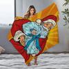 TU Santa Claus Throw Blanket Cozy Christmas Gift Festive Home Decor Holiday Reindeer Snowman Family Gift Xmas Dorm Room Bedding