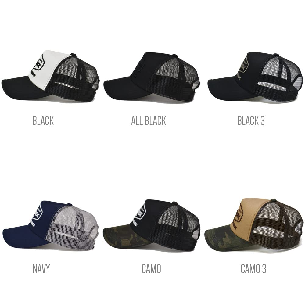 [Avirex] AIR FORCE Embroidered Mesh Cap 14590200 (All Black)