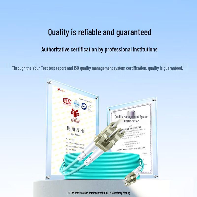 Ugreen OM3 LC-LC Duplex Multimode Fiber Optic Patch Cable