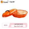 Wuhe Melamine 5-Compartment Pumpkin Style Snack & Candy Tray