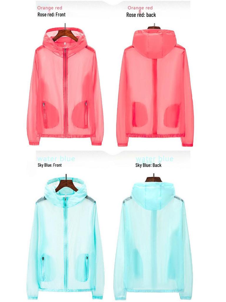 Unisex Summer Windbreaker with Custom Logo - Lightweight, Plus Size Sunscreen Jacket for Outdoor and Workwear