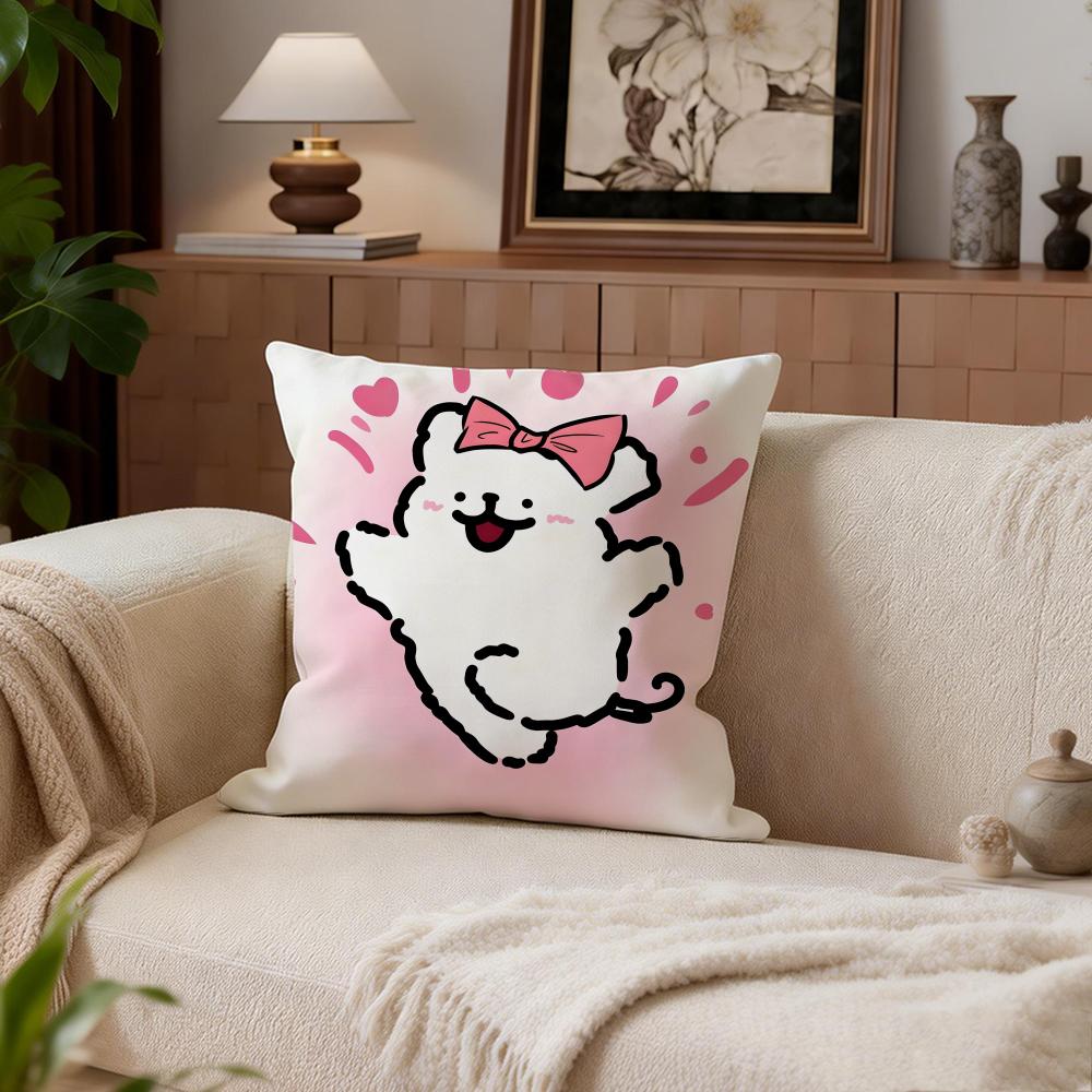 

Cute Maltese Cushion Cover Cushion Cover Set 4Pcs 50x50 45x45 40x40 Pillowcase Decorative Sofa Home Decor 30X30cm