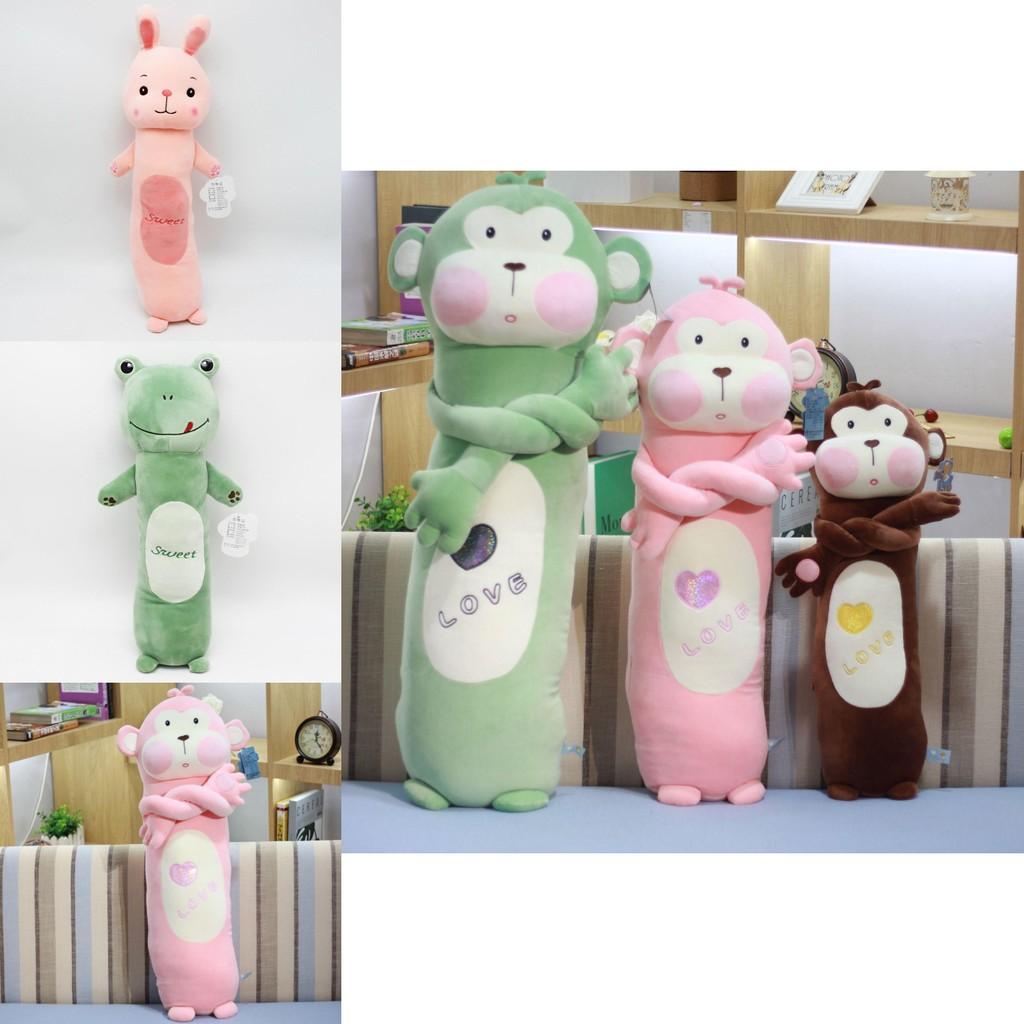 Soft Monkey Plush Pillow 55/70/90/110cm Cute Room Decor Kids Boys Girls Gifts