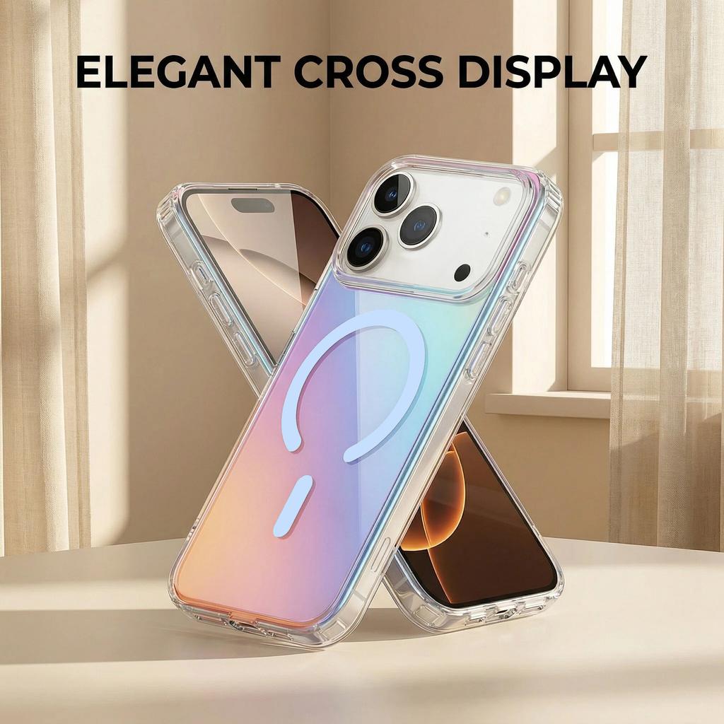 Luggage Aurora Suitable for Apple 17 mobile phone case iphone16 magnetic case 16Pro/14 bright chameleon