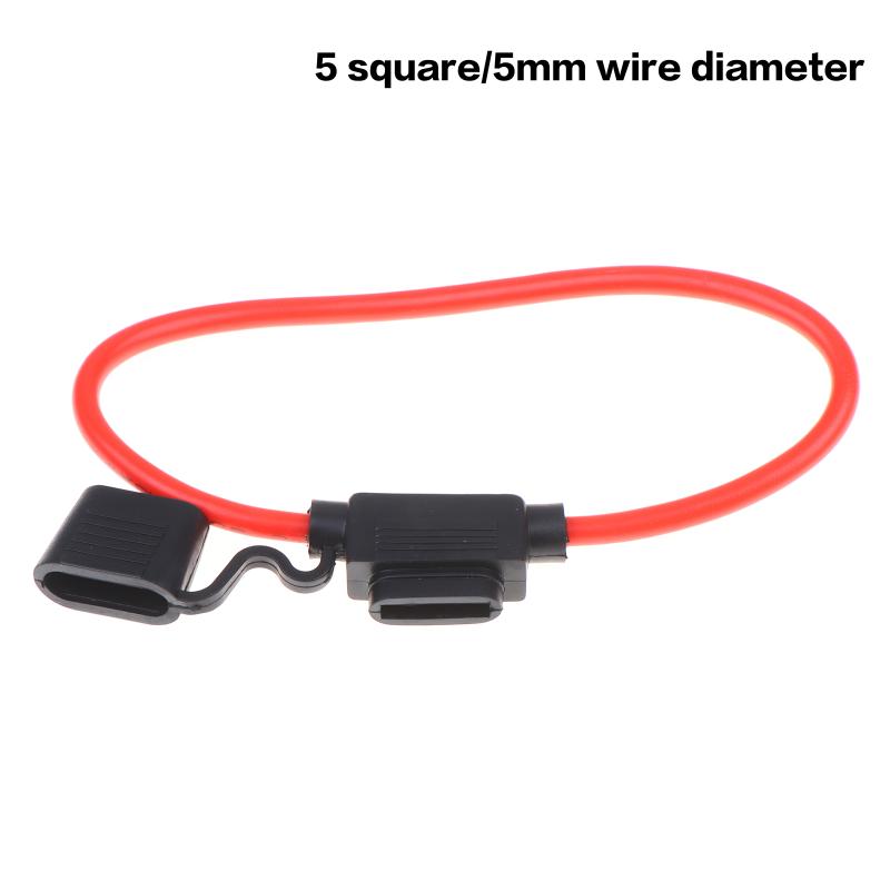 In Line Automotive Fuse Socket Mini Blade Waterproof Fuse Holder Splash-Proof 32V 50A With Fuse Blade Disconnect Switch Socket