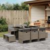 VidaXL Garden Dining Set with Cushions 11 Pcs, Patio Table and Chair, Patio Furniture, Furniture 3210608