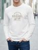 Men's and Women's Long Sleeved T-shirt with Autumn Creative Letter Printing, Comfortable and Breathable Fabric