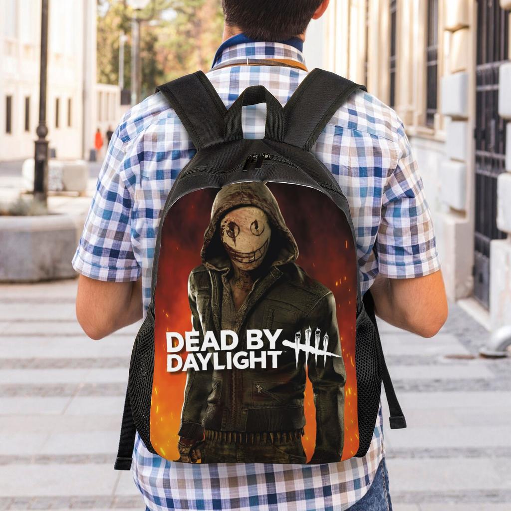 Deads by Daylights Backpack for Men Women Cool Student Business Daypack Video Games Laptop Computer Shoulder Bag Outdoor
